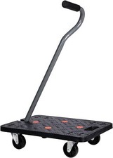 200kg Wheeled Platform Dolly With Handle Furniture Transport Roller Trolley