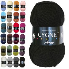 Cygnet Yarn ARAN 100% Acrylic Wool 100g Ball Knitting Crochet