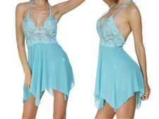 Women sexy babydoll blue - sexy,
