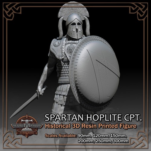 Greek spartan captain - -, scale