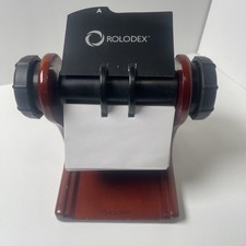 Vintage Rolodex  Mahogony Wood