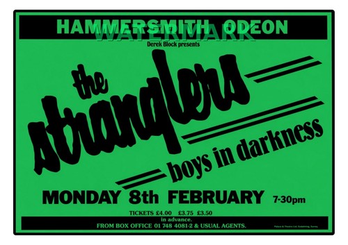 The stranglers gig poster - stranglers,