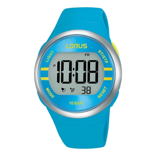 Lorus blue digital watch - digital, with