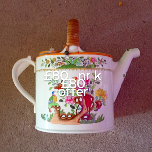 Ceramic tea pot floral - tea, &