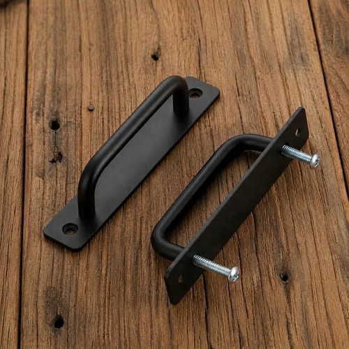 2pcs black door pull handles - 2pcs,