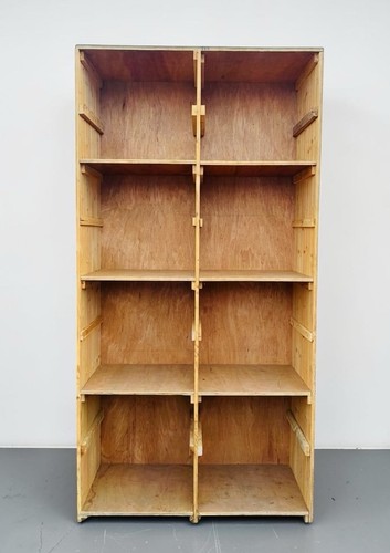 Vintage solid pine cube - vintage,