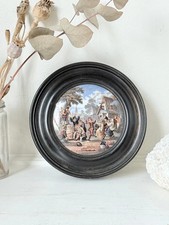 Antique Prattware Pot Lid in