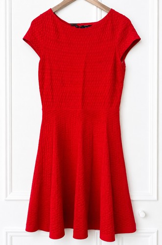 Karen millen red bandage rib - bandage,