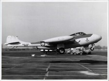 DE HAVILLAND SEA VENOM WM548 ORIGINAL VINTAGE 1955 ROYAL NAVY PHOTO HMS HERON 6