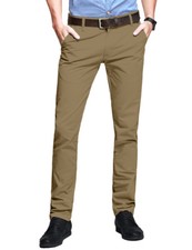 Mens Chino Trousers Slim Fit