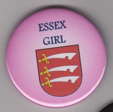Essex Girl badge - show pride in county with pink button pin