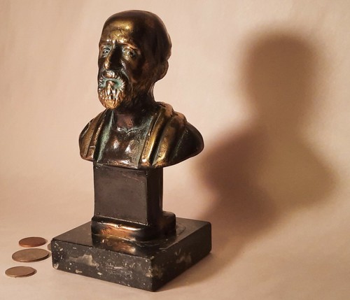 Socrates vtg copper - copper, bust