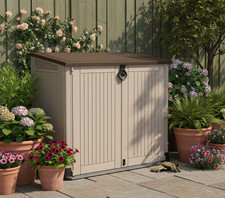 Keter Store It Out Midi Lockable Outdoor Garden Storage Box 880L Bin Store