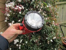 2 x LAMP TORCHES Weatherproof Lantern 8cm dia KRYPTON BULB Auto Inspection Torch