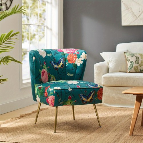 Fabric dining slipper chair - fabric,