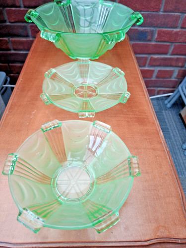 Stolzle art deco fruit set - a,