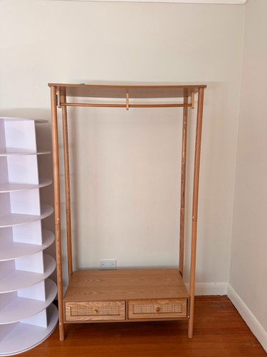 Wooden clothing rack - wooden, with