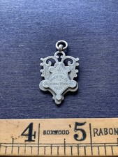 Vintage Solid Silver Pocket Watch Fob Medal