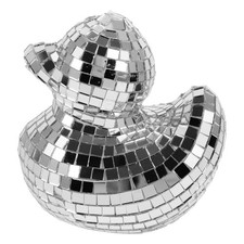 Mirror Disco Glass Duck