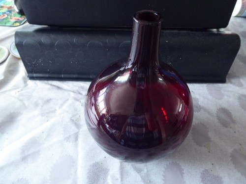 Ikea red glass bud vase - ikea,