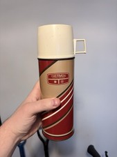 Vintage Metal Thermos Hot Cold