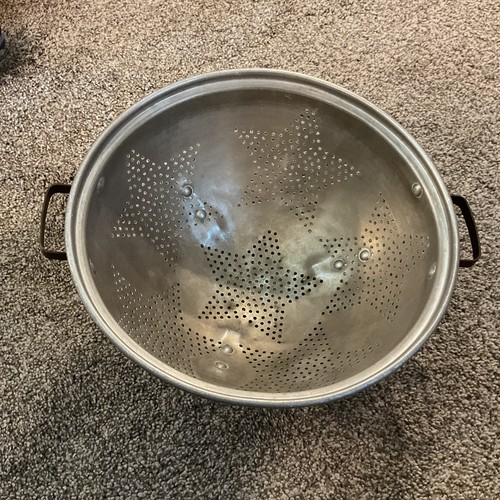 Vintage aluminum strainer - aluminum,