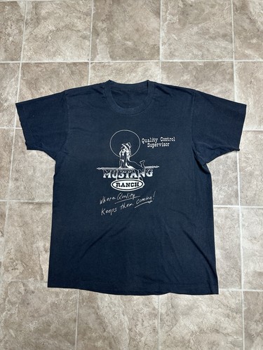 1980s mustang ranch tee shirt - tee,