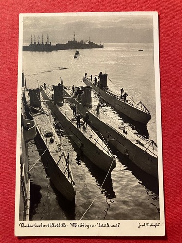 Kriegsmarine boat postcard - u-boat,