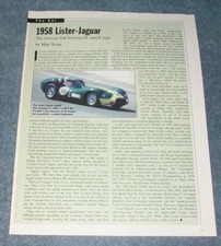 1958 Lister-Jaguar Vintage
