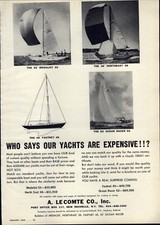 1968 PAPER AD LeComte 52'
