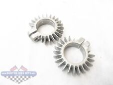 42-2848 Exhaust Finned Clamps 1 1/2" - BSA/Royal Enfield (Pair)