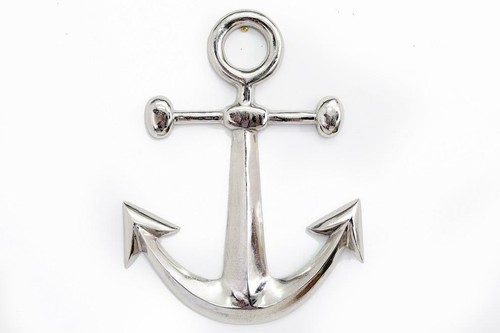 Home decorative silver anchor - home,