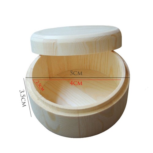 Small wooden jewellery trinket - wooden,