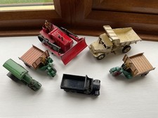 DINKY TOYS 25 S SIX WHEELED CONSTRUCTION STEAM BLAW EUCLID ANTIQUE VINTAGE LOT .