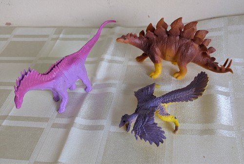 Three plastic dinosaur - dinosaur, toys