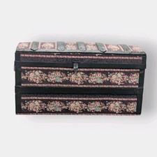 Victorian Dome Top Trunk Lady's Travel Cabin Hand‑Riveted Medium 26" X12 X 14"
