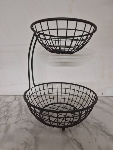Grey tier metal wire - tier, basket