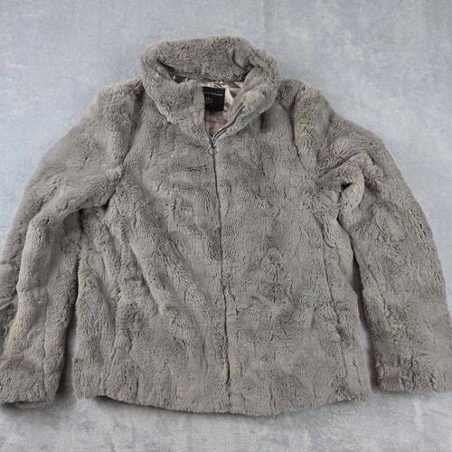 Cream faux fur coat size - cream, uk