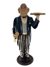 Butler Waiter Statue Wine