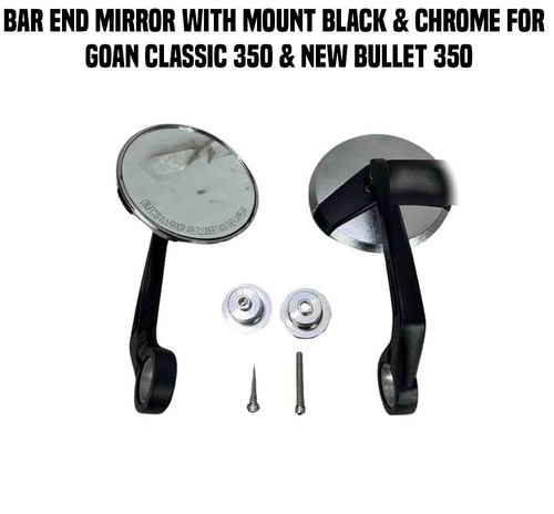 Bar end mirror black fit - bar,