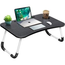Folding Laptop Table Stand Bed Tray Sofa Lap Portable Computer Desk Breakfast