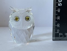 Rare Vintage Swarovski Crystal Owl Ornament (1979 - 95) 010016  Retired Vintage
