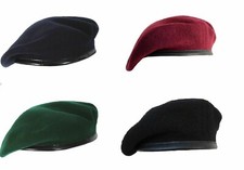 Beret Cap Hat Wool Military