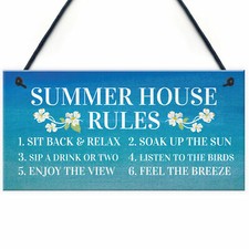 Summer House Rules Hanging
