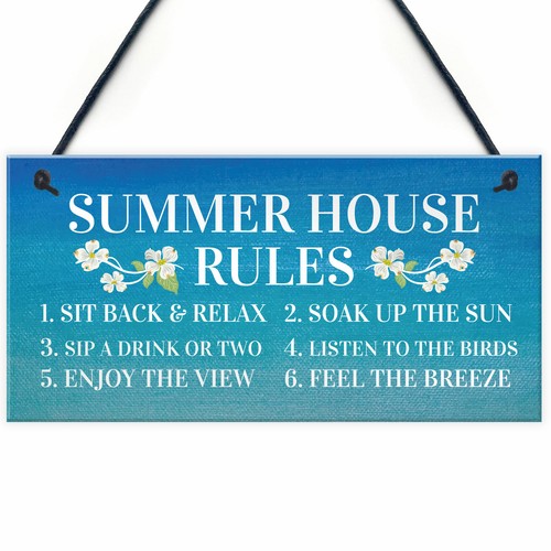 Summer house rules hanging - summer,