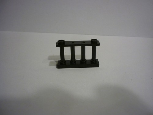 Lego black fence barriers ref - fence,