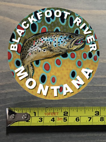 Blackfoot river sticker - blackfoot,