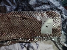 Silver Chain Mail Small Handbag.
