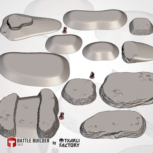 Hills terrain 28mm 32mm - hills,