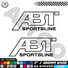 2x ABT Audi Vinyl Sticker Decal Car Window Bumper Race Livery Mod Sponsor